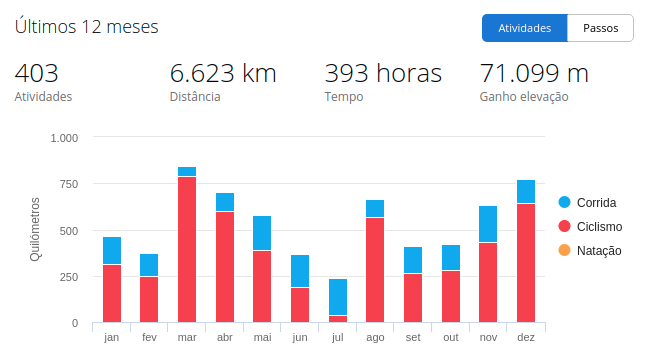 gráfico de garmin