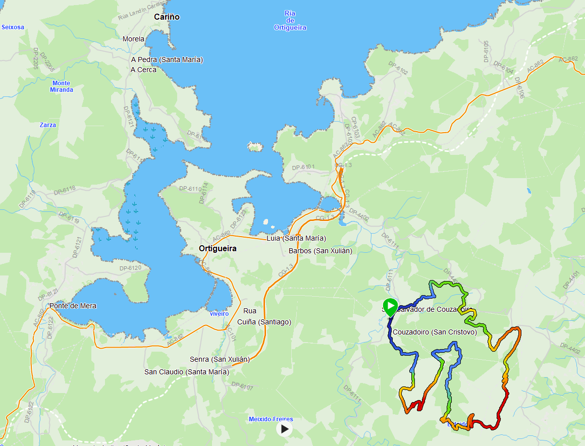 ruta no plano