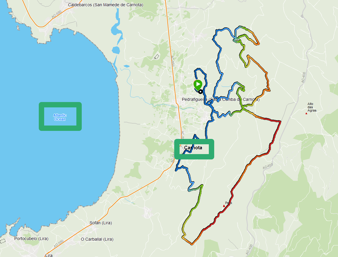 mapa da ruta
